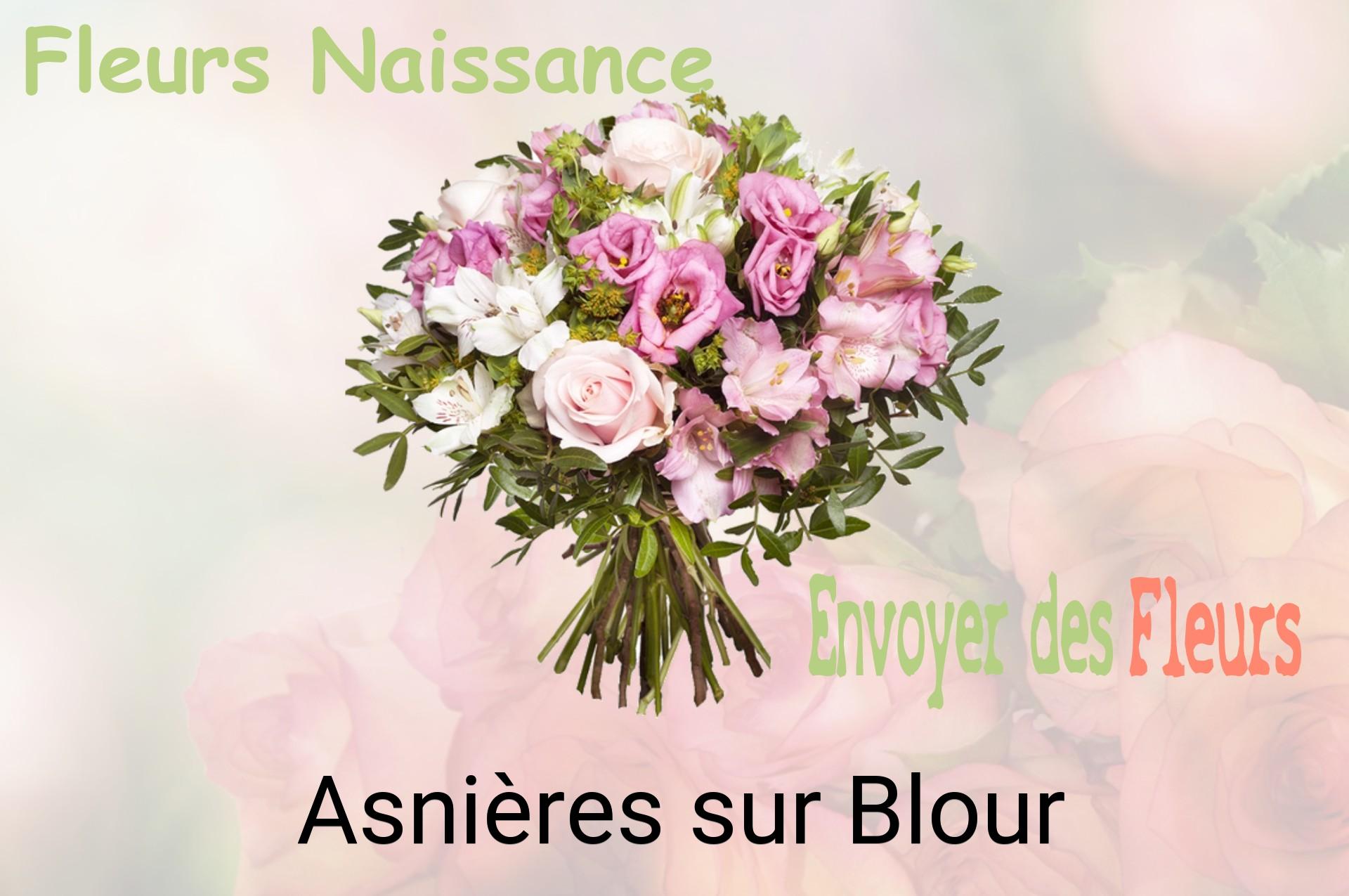 Bouquet de fleurs de naissance livré à Asnières-sur-Blour