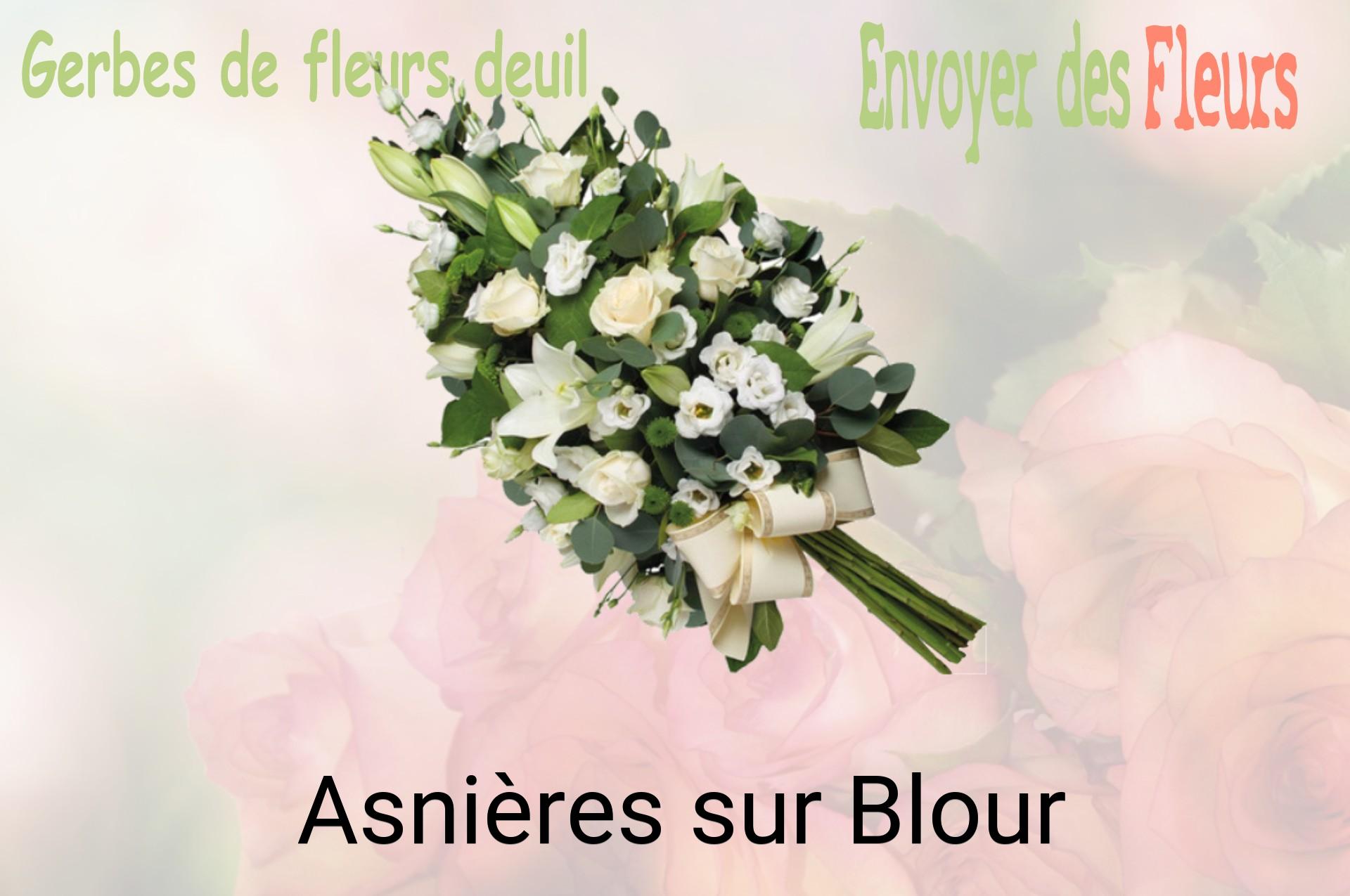Gerbe de fleurs de deuil livrée à Asnières-sur-Blour